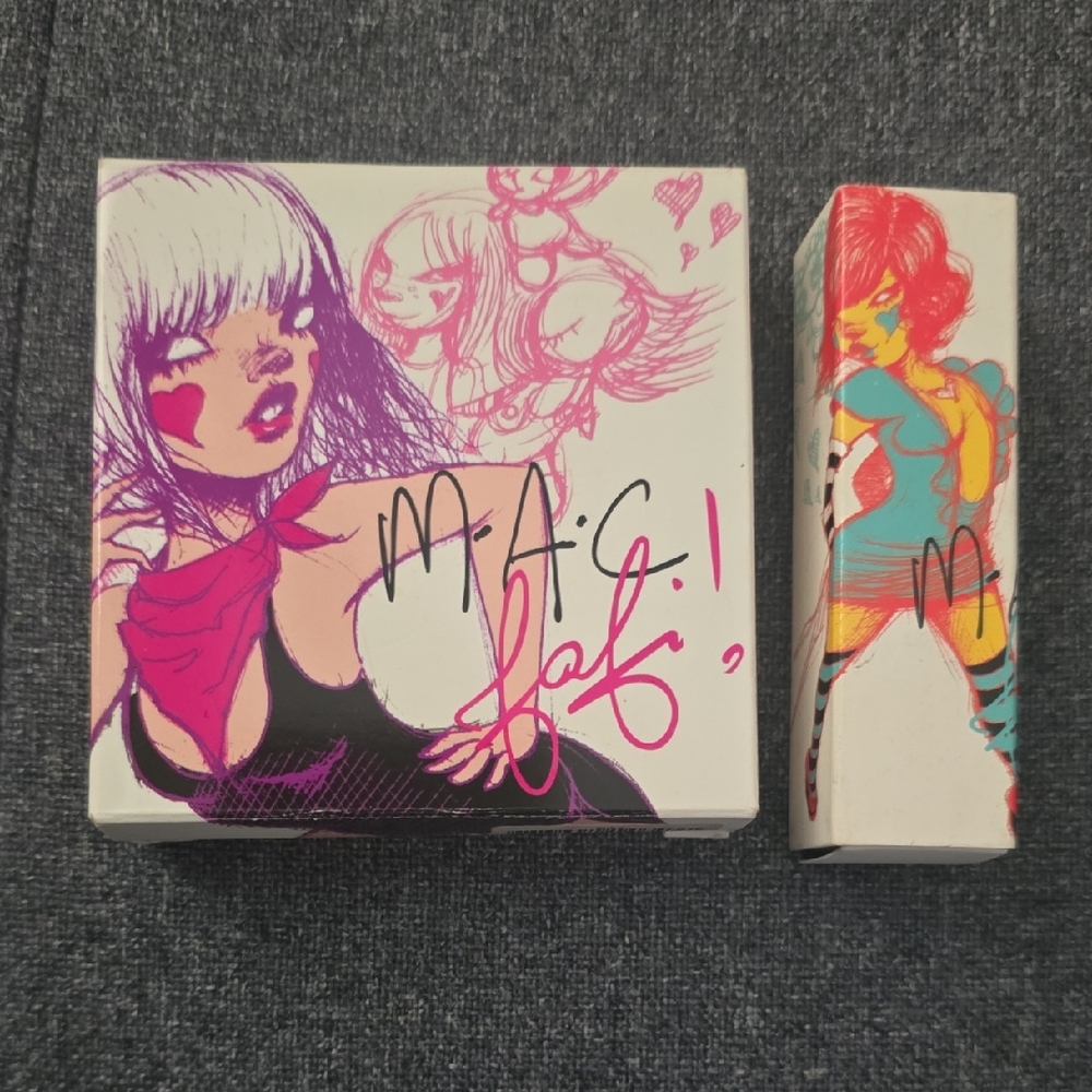 MAC X Fafi Limited Edition Collectible Makeup: Iridescent Powder + Lipstick